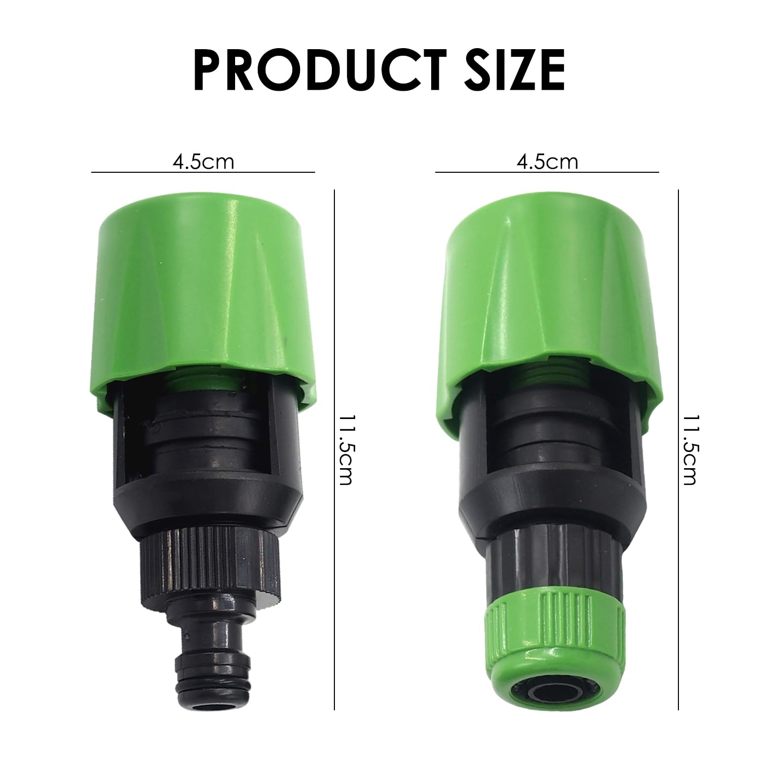 Lot de 2 raccords pour robinet de cuisine, robinet d'évier, raccord de robinet d'irrigation de jardin, adaptateur de tuyau d'évier