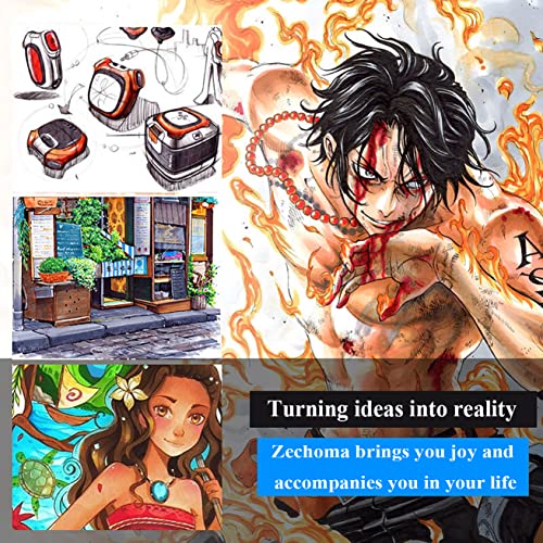 Zechoma 80 Colors Alcohol Markers Artist Drawing Art Dual Tip Markers Perfect For Kids Boys Girls Students Adult #TOP5