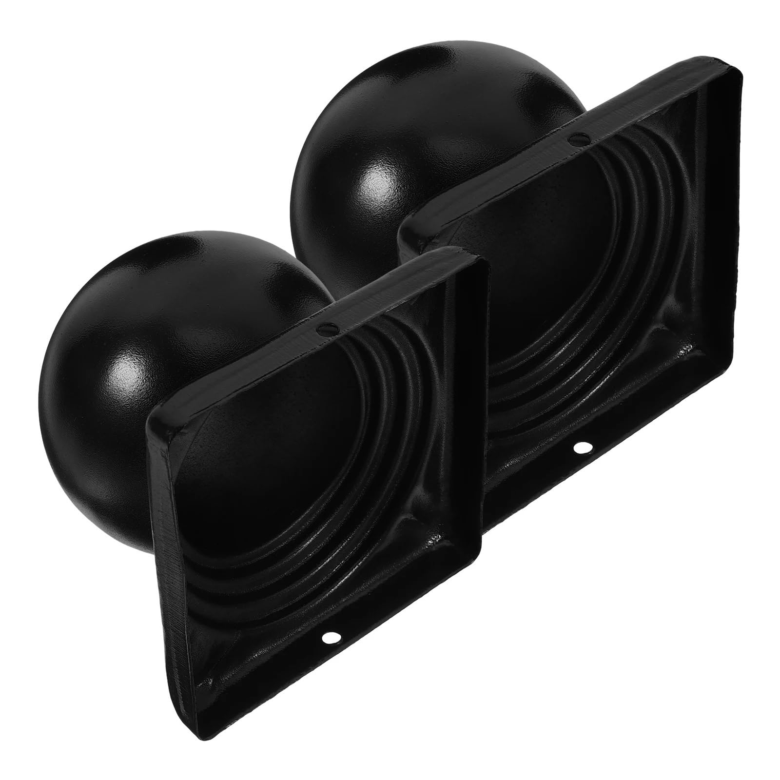Mwahju One Color 4 Pcs Black Finial Caps For Fence Posts For Fences