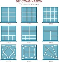 Vista 7 de 18Pcs Drawer Dividers, Adjustable Drawer Organizer for Socks, Underwear, Makeup, Can Help Tidy Kitchen, Bedroom, Dresser Black