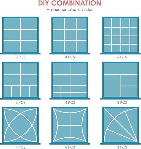 Vista 7 de 18Pcs Drawer Dividers, Adjustable Drawer Organizer for Socks, Underwear, Makeup, Can Help Tidy Kitchen, Bedroom, Dresser Black