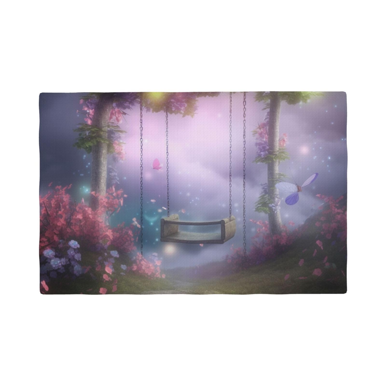 Sets de table de fleurs printanières pour repas intérieur extérieur