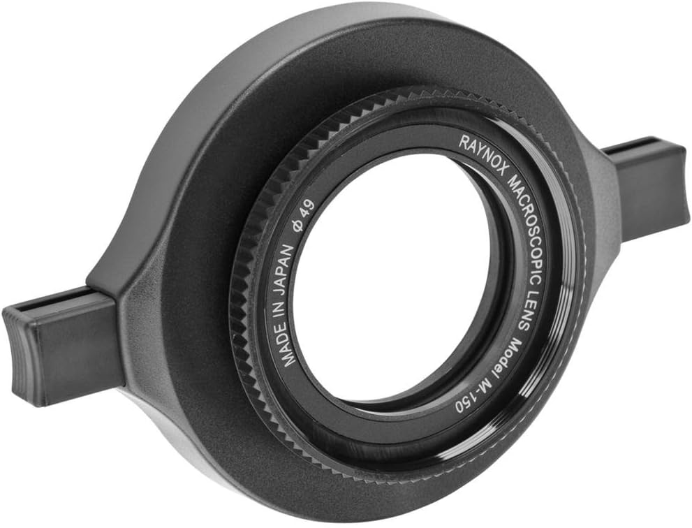DCR-150 Macro Snap-on Adapter with 49 mm Front Filter Thread for 52-67 mm Filter Black