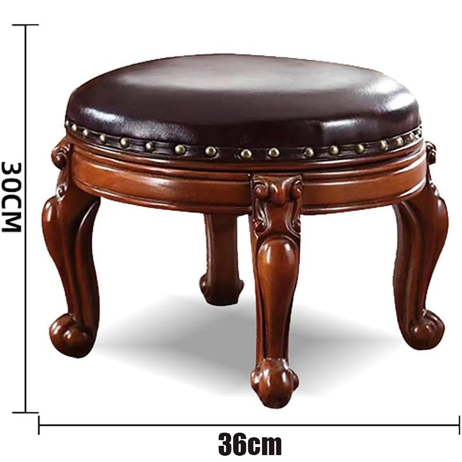 Amazon.co.jp: ラウンドフットスツール、フットスツール 無垢材