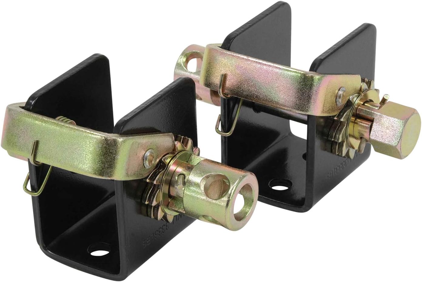 Mytee Products Lashing Winch 2 Inches (1 Left, 1 Right) Bolt On Weld On Track Tie Down Tow Dolly Strap Truck Flat