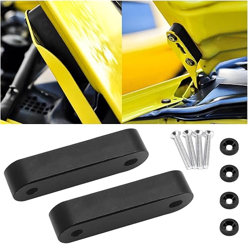 Miniatura 7 de Kit de elevador espaciador de capó de automóvil, kit de modificación de espaciador de ventilación de ventilación frontal de aleación de aluminio,