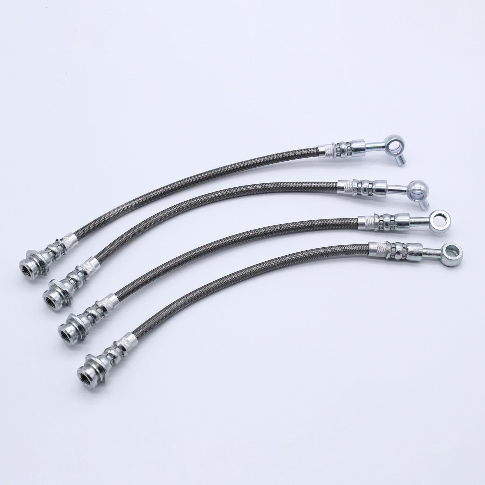 Kit de tuyaux de Frein tressés 4 pièces, pièces de système de freinage de véhicules, Kit de conduites de Frein de Remplacement pour Patrol GQ Y60