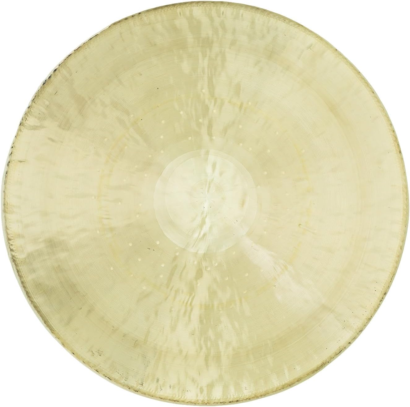 Unlimited White Gongs - Includes Traditional Chinese Gong Mallet & Hanging Rope/Fully Lathed Bronze Gong with Rim/For Sound Healing, Meditation & Yoga/Small & Large Size Gongs Available