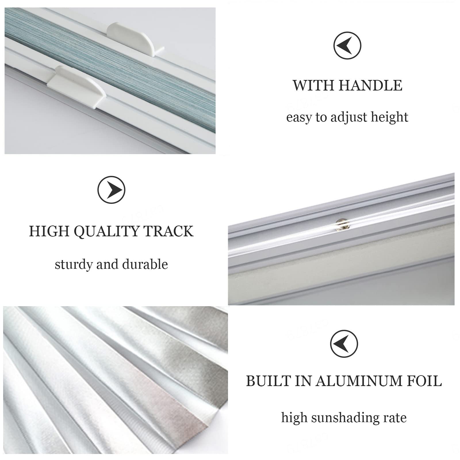 DLLY Wabenplissee Ohne Bohren, Lichtfilterung Waben-plissee, Thermo Plissee Rollo Jalousie Für Fenster Und Türen, Wabenplissees 30/40/60/80/90/110cm,Blue-55x200cm/21.7 * 78.7in