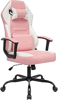 Ergonomic Gaming Chair, High Back Pc Computer Desk Office Chair, Video Game Chairs with Lumbar Support, Height Adjustable Comfy Rocking Massage Gaming Chair for Adults Women Men - Buy now