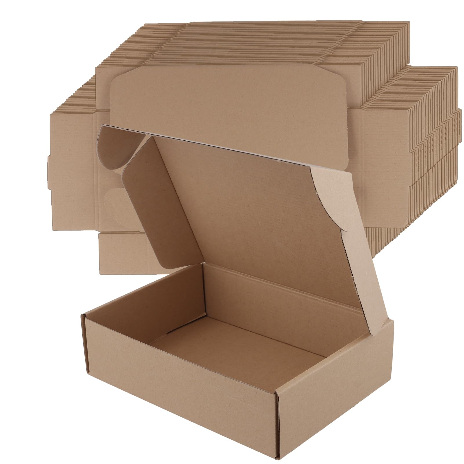 SINJEUN 30 sztuk karton wysyłkowych 230 x 160 x 60 mm, brązowe do pakowania, transportu