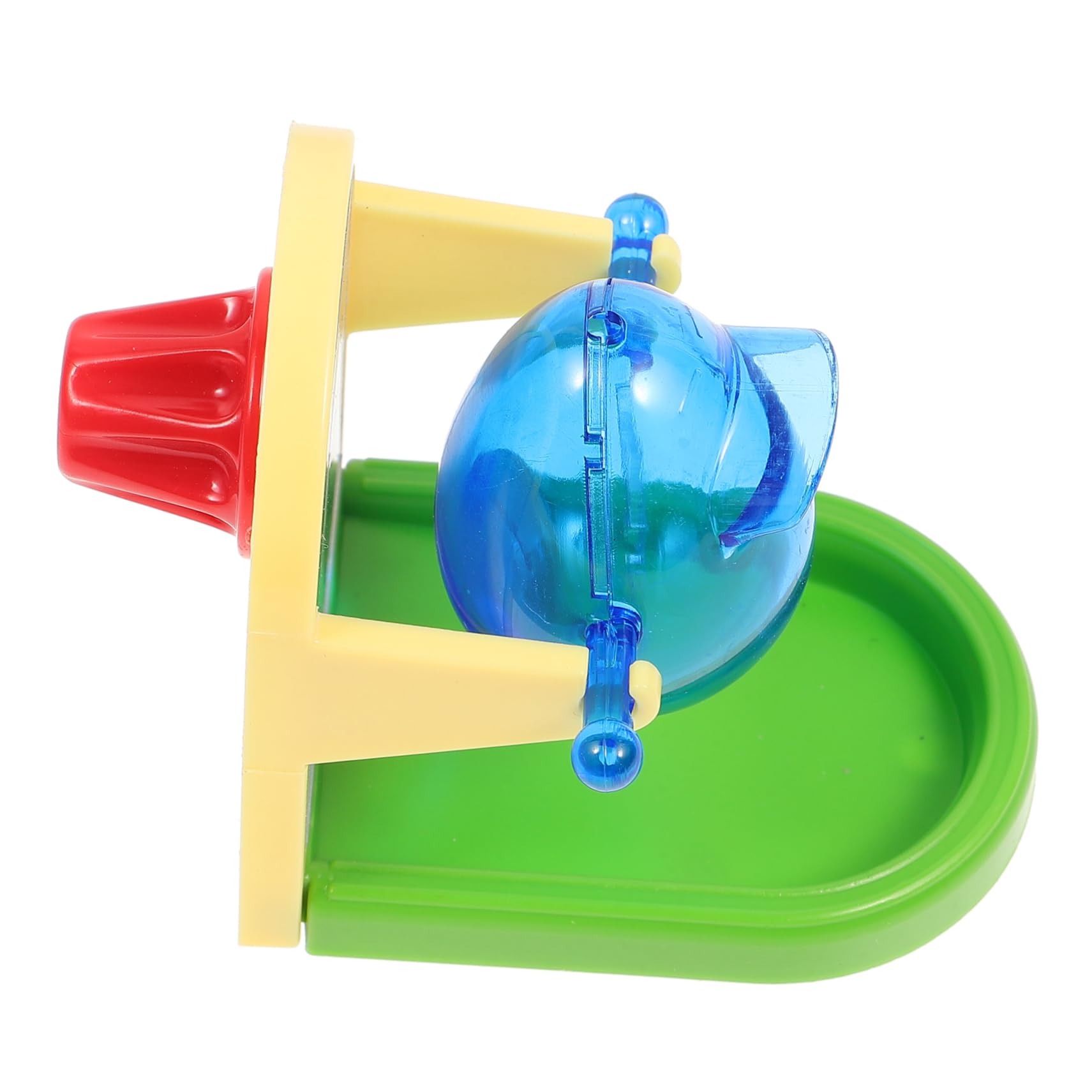 Toyvian Juguete Dispensador de Comida para Entrenamiento y Entretenimiento para Loros y Pájaros Estructura Simple Material de Metal y Plástico Color Aleatorio