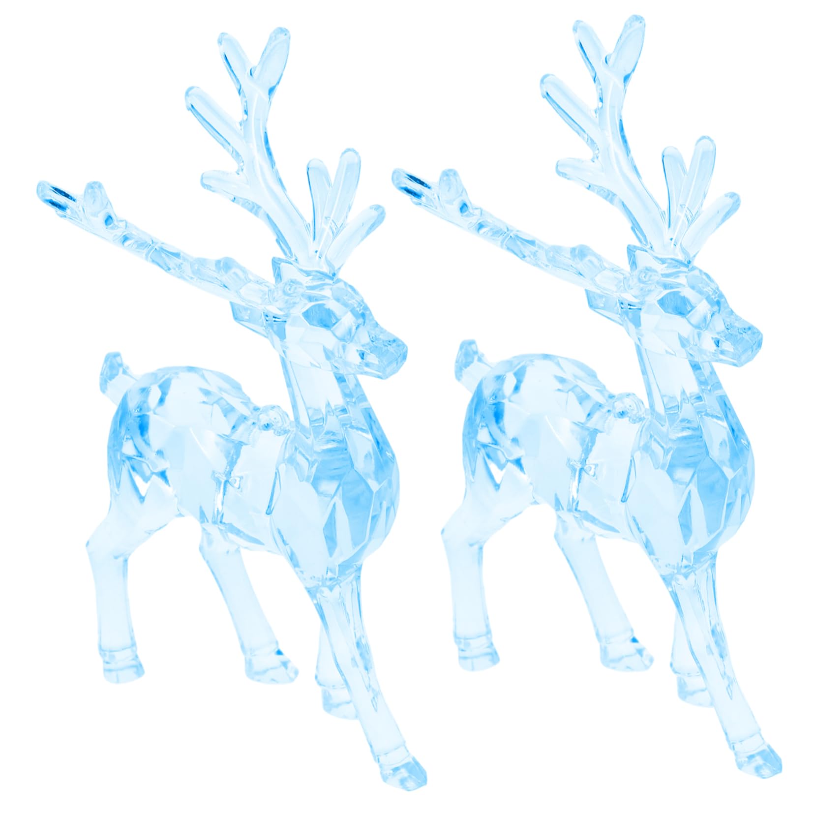 VOSAREA Lot De 4 Pendentifs pour Sapin De Noël Décorations en Acrylique 2 Pièces X 4