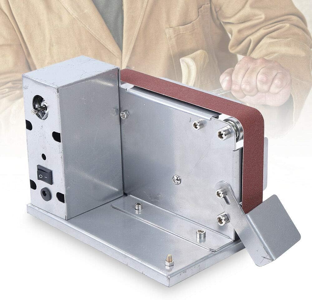 Mini szlifierka taśmowa, elektryczna szlifierka taśmowa, maszyna do polerowania DIY, z silnikiem 795, rozmiar paska 533 x 30 mm