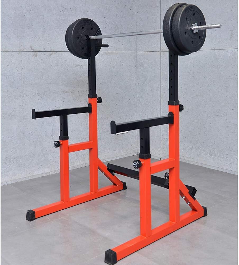 Multi-Function Weight Lifting Home Gym Fitness Indoor Adjustable Height Squat Rack, Sturdy Gym Fitness Rack/Stands Bench Press Rack/Barbell Rack, for Strength Training Equipment