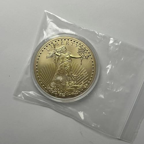 Miniatura 7 de FOTN Monedas de Estados Unidos 2021-2024 Moneda chapada en oro de la Estatua de la Libertad de 1 oz - Moneda conmemorativa del águila americana