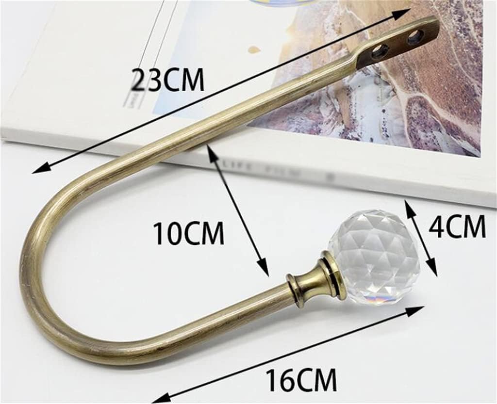 Curtain Hook Wall U-Shaped Crystal Interior Decoration(D)