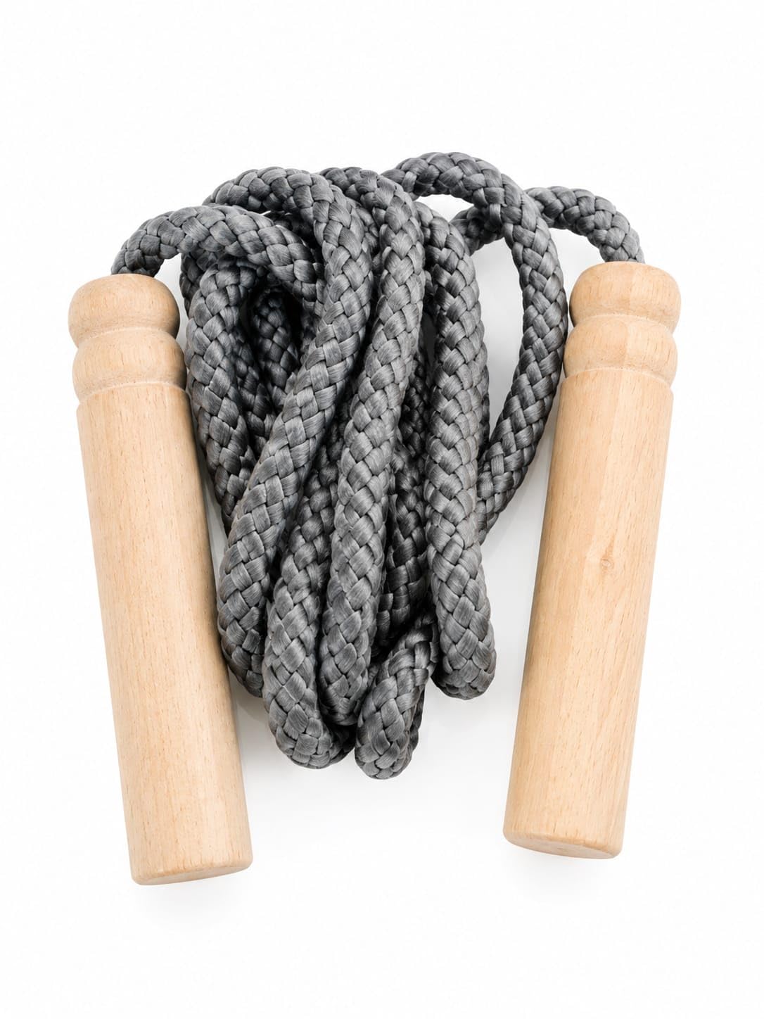 Wooden Handle Jump Rope for Fitness, Cardio & Exercise (Dark Grey) | Skipping Rope-image-18
