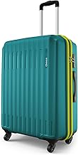 Safari Genius Alley 66cm Medium Size Check-in Trolley Bag Hard Case Polypropylene, 4 Wheels, 360 Degree Wheeling Luggage, Travel Bag, Suitcase for Travel, Trolley Bags for Travel, Teal Green