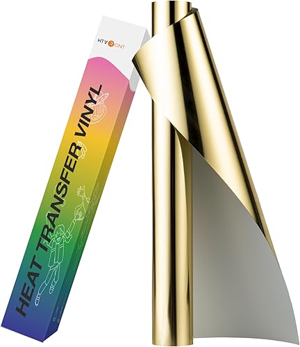 Miniatura 45 de HTVRONT Rollos de Vinilo HTV de Transferencia de Calor - 12" x 8ft Vinilo HTV para Camisas, Vinilo para Planchar para Todas las Máquinas de Corte