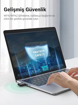 Ugreen 2.4 and 5 GHz Dual Band USB Wi-Fi Receiver Network Adapter
