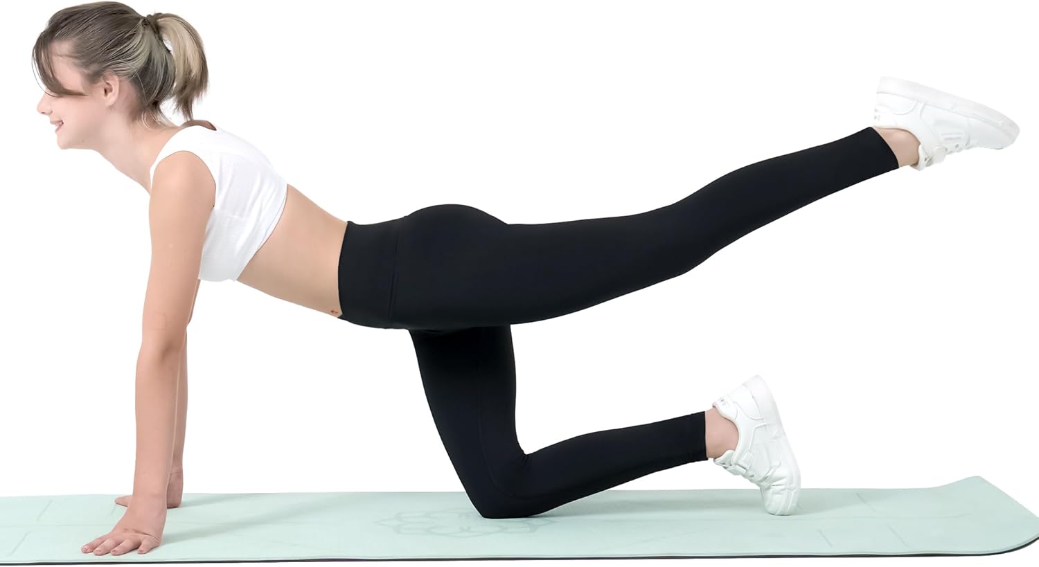 Girls Leggings V Cross Yoga Pants Stretch Soft Full Length High Waisted Trousers for Kids Teen Workout Running Dance - Image 3