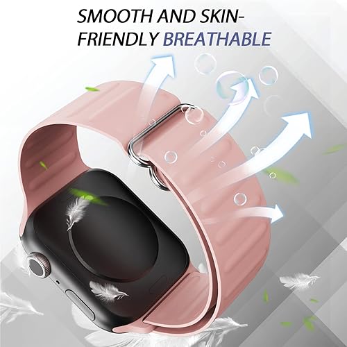 Vista 9 de ORIbox Compatible con correas de Apple Watch de 1.614 pulgadas, 1.575 pulgadas, 1.575 pulgadas, 1.496 pulgadas, correa deportiva ajustable