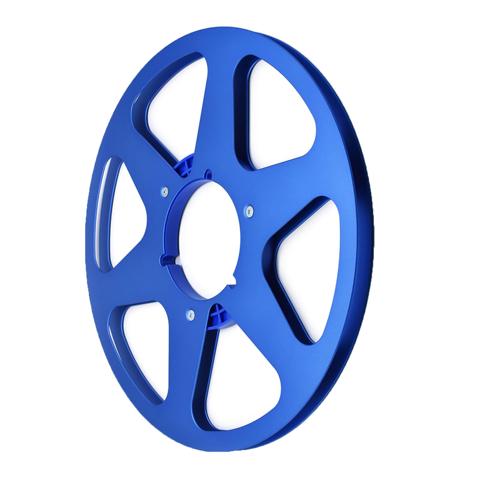 Netbiio Bl 6 Hole Aluminum Reel 10.5" Open Tape Empty Hub Disc Lightweight Metal Durable Aluminum Alloy Tape Reel