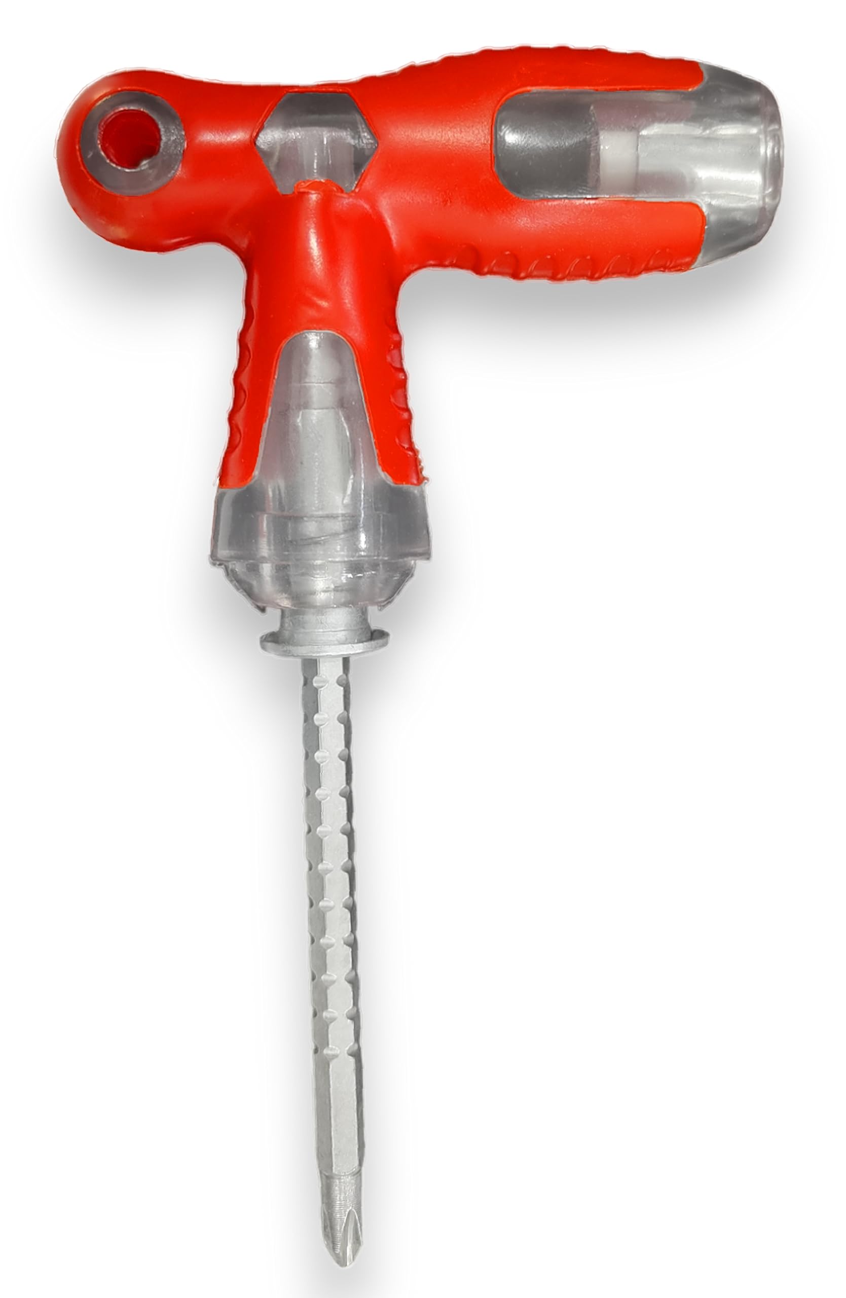 GLUN® 3 in 1 Multipurpose Reversible T-Handle Ratchet Screwdriver with Adjustable Length, Professional Repair Tool