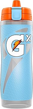 Gatorade 12oz Rookie Stainless Steel Bottle and 30oz Gx Squeeze Bottle Bundle