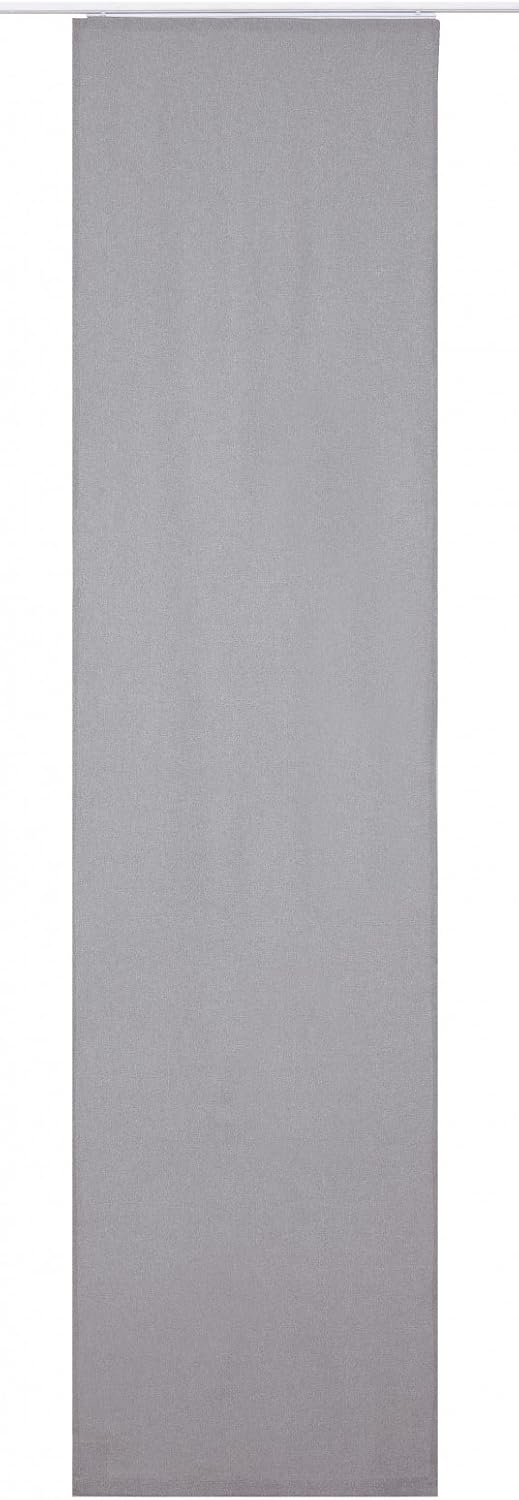 Elbersdrucke Lino 07 Curtain Panel Polyester Grey 245 x 60 cm, W 23.6" x L 96.5" (1 Panels)