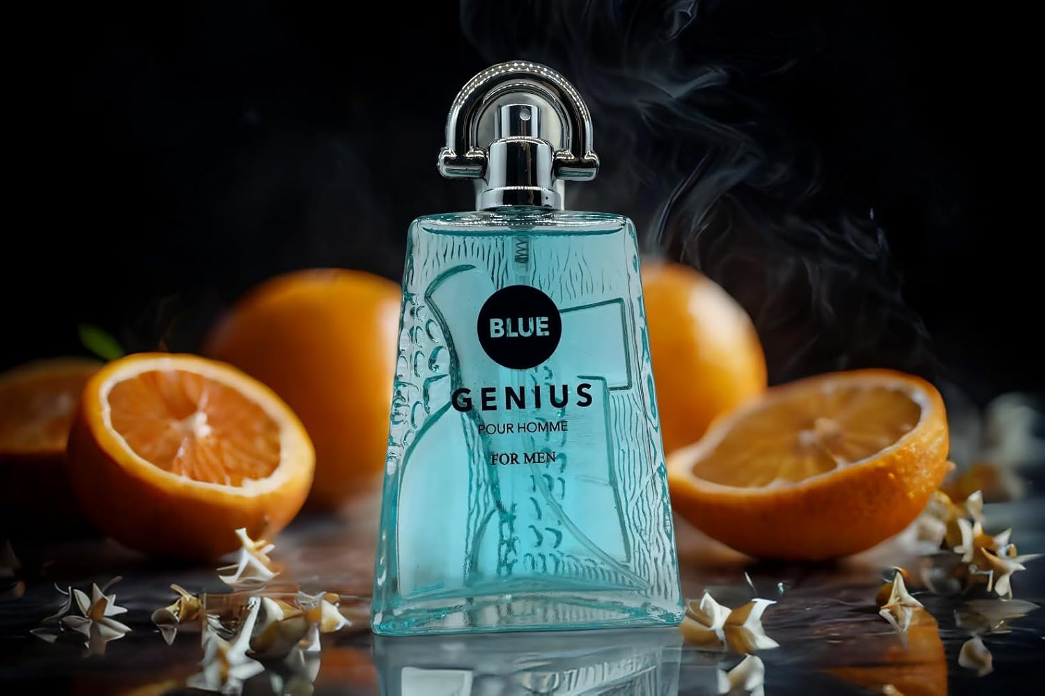 9 O'CLOCK Genius Blue Men's Cologne 3.4 Fl. Oz. Eau de Parfum Spray (IMPRESSION PERFUME) - Image 3