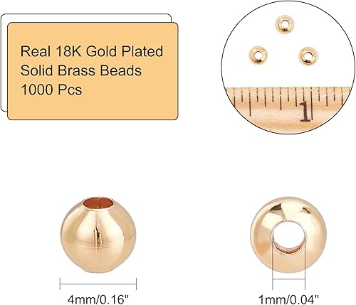 Miniatura 4 de NBEADS 100 cuentas espaciadoras de metal de 0.236 pulgadas (0.236 in), cuentas sueltas de metal plano redondo de acero inoxidable 304 cuentas