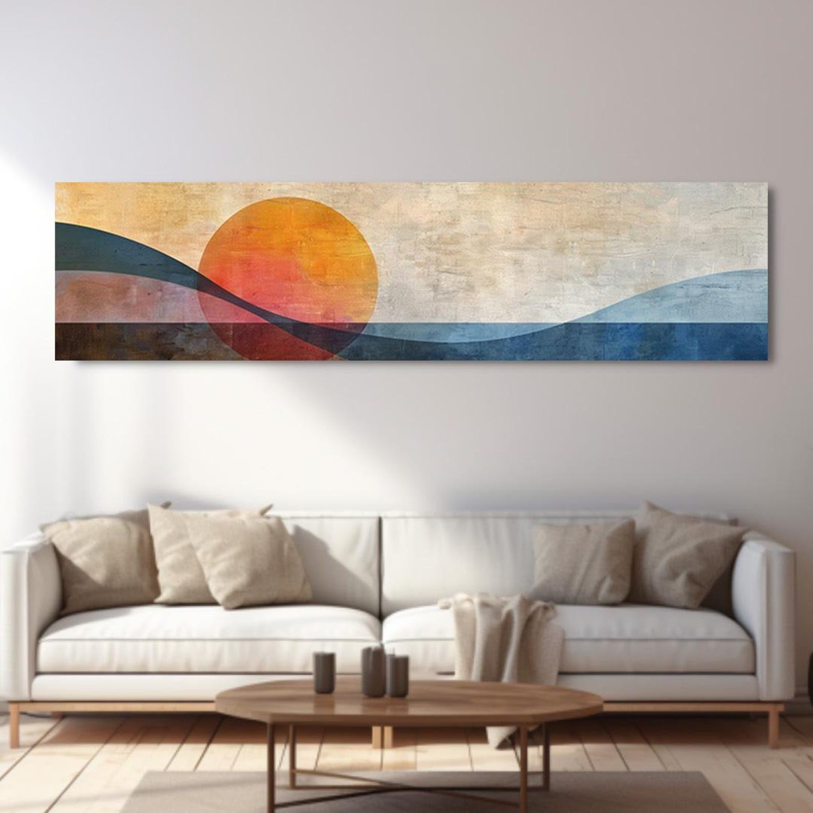 XBTYKPB Long Horizontal Posters Narrow Painting Art, Long Narrow Wall Art, Tall Thin Canvas wall art, Landscape Home Wall Decor(70x210cm/Frameless)