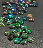7 mm czarny etiopski opal, 80 szt. kaboszon AAA jakość czarny etiopski opal, 80 szt. OKRĄGŁY kaboszon etiopski opal kaboszon naturalny welo opal wielopalny opal luźny kamień szlachetny do produkcji