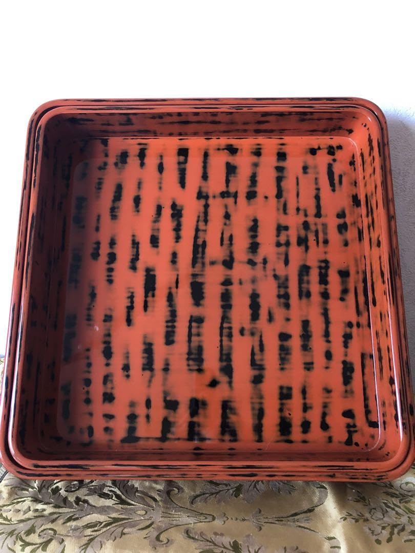 岡*様 未使用　輪島塗　八角重箱　大盆1、客盆5枚セット 岡*様 未使用 輪島塗 八角重箱 大盆1、客盆5枚セット 岡*様 未使用