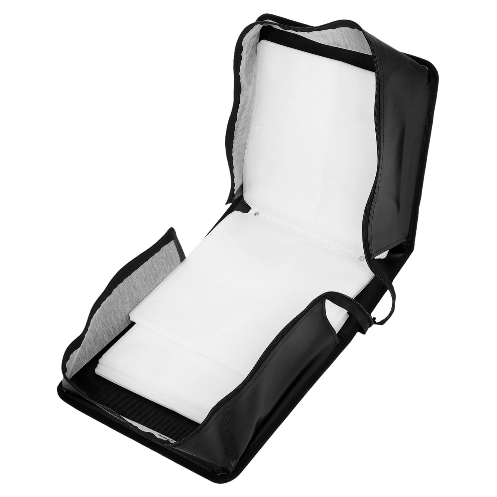 Amosfun Piccola Custodia per Dvd in Pu Contenitore per CD con Maniglia Organizer per Dischi ad Alta capacità Custodia per CD Dvd da Viaggio Grazioso per Auto e Casa