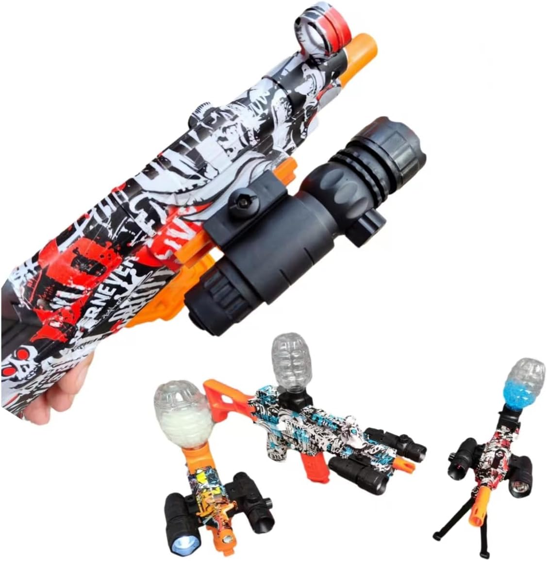 spark future Gel Blaster Accessories,Attachment,with Holder Bottle Funnel Splatter Ball Gun Parts, Suitable for Ages 14+