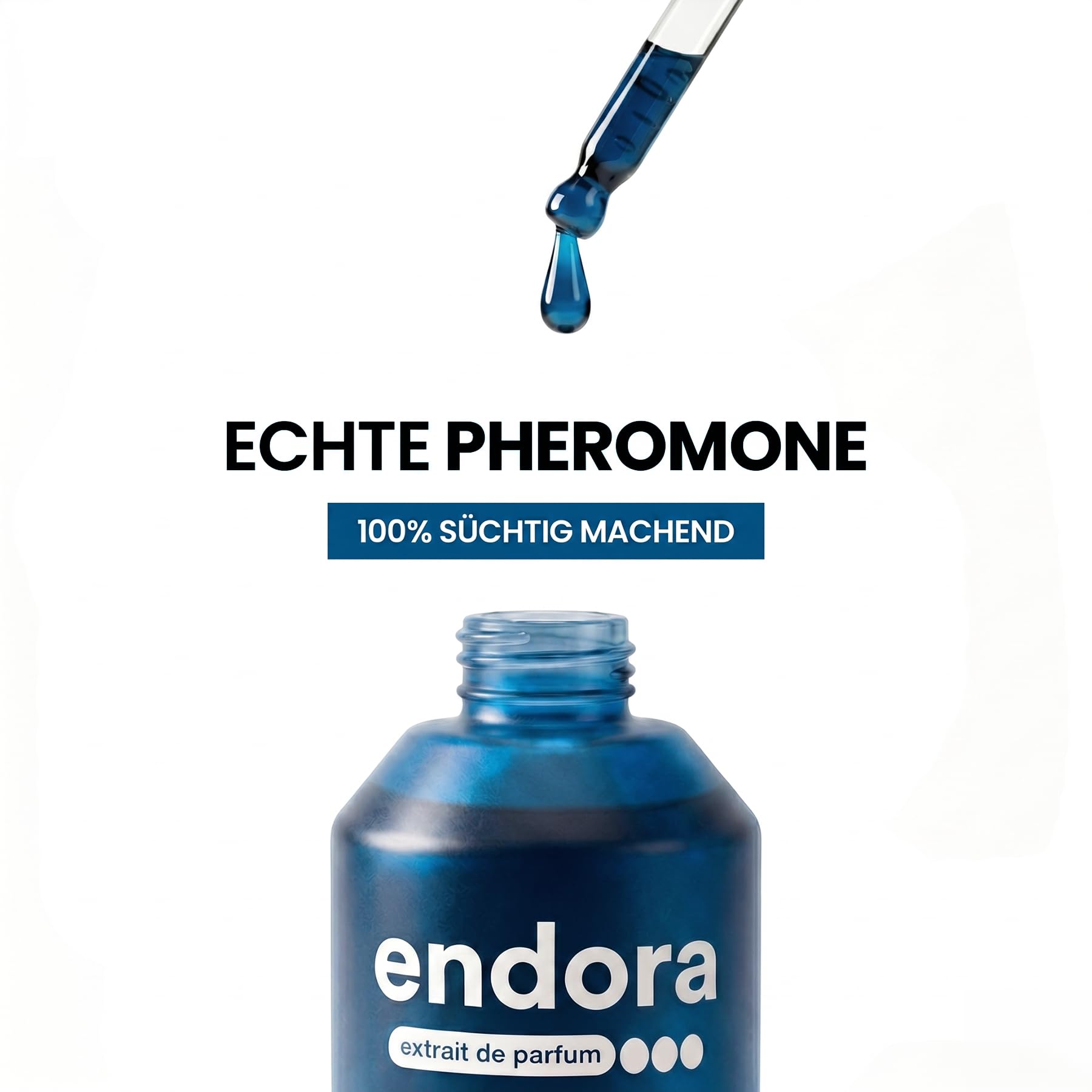 ENDORA - Extrait de Parfum Unisex 50 ml – (35% Duftöl) mit Pheromonen - Frisch-zitrischer Duft mit Orange, Jasmin, Moschus & Zuckerwatte - bis zu 12h lang anhaltender Duft - Made in Germany
