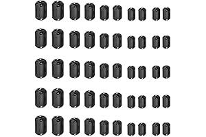 50PCS Broadband EMP Ferrite Rings for Cable Noise Suppression