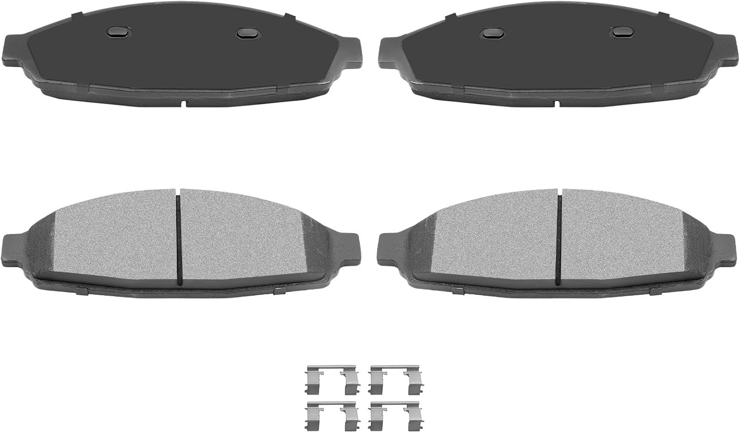 AUTOMUTO 4PCS Front Semi-Metallic Disc Brake Pads Set D931 For Ford For Crown Victoria 2003-2011,For Lincoln Town Car 2003-2011,For Mercury For Grand Marquis 2003-2011,For Mercury Marauder 2003-2004