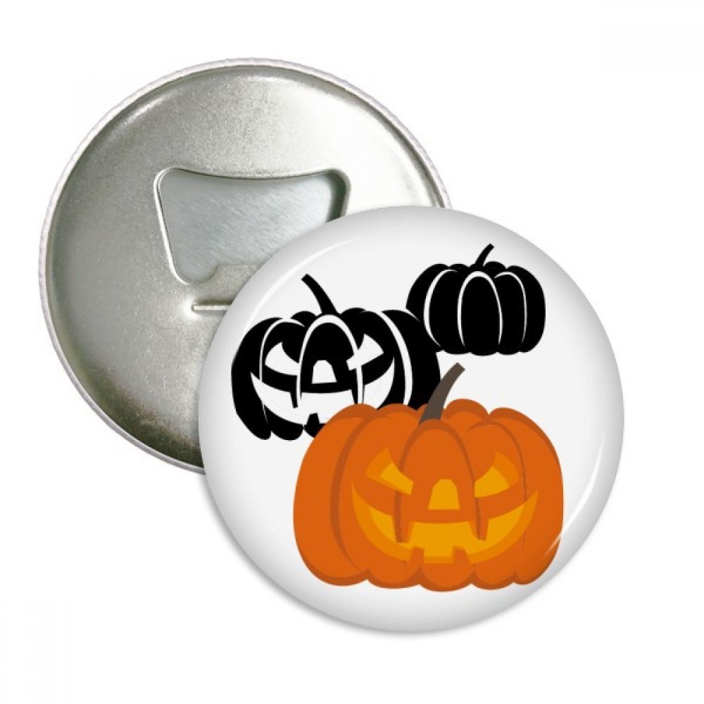 Badge bouton argenté Halloween aimant de frigo et décapsuleur 3pcs au design soigné