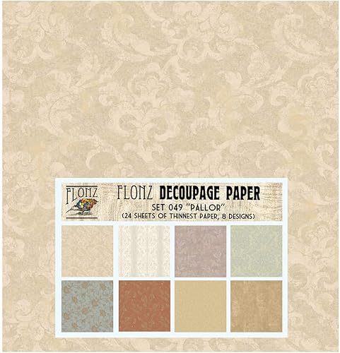Miniatura 9 de Decoupage - Paquete de papel (24 hojas de 6 x 6 pulgadas) Art Deco Snowy Tiles # Papel de patrón de estilo vintage para decoupage, manualidades y