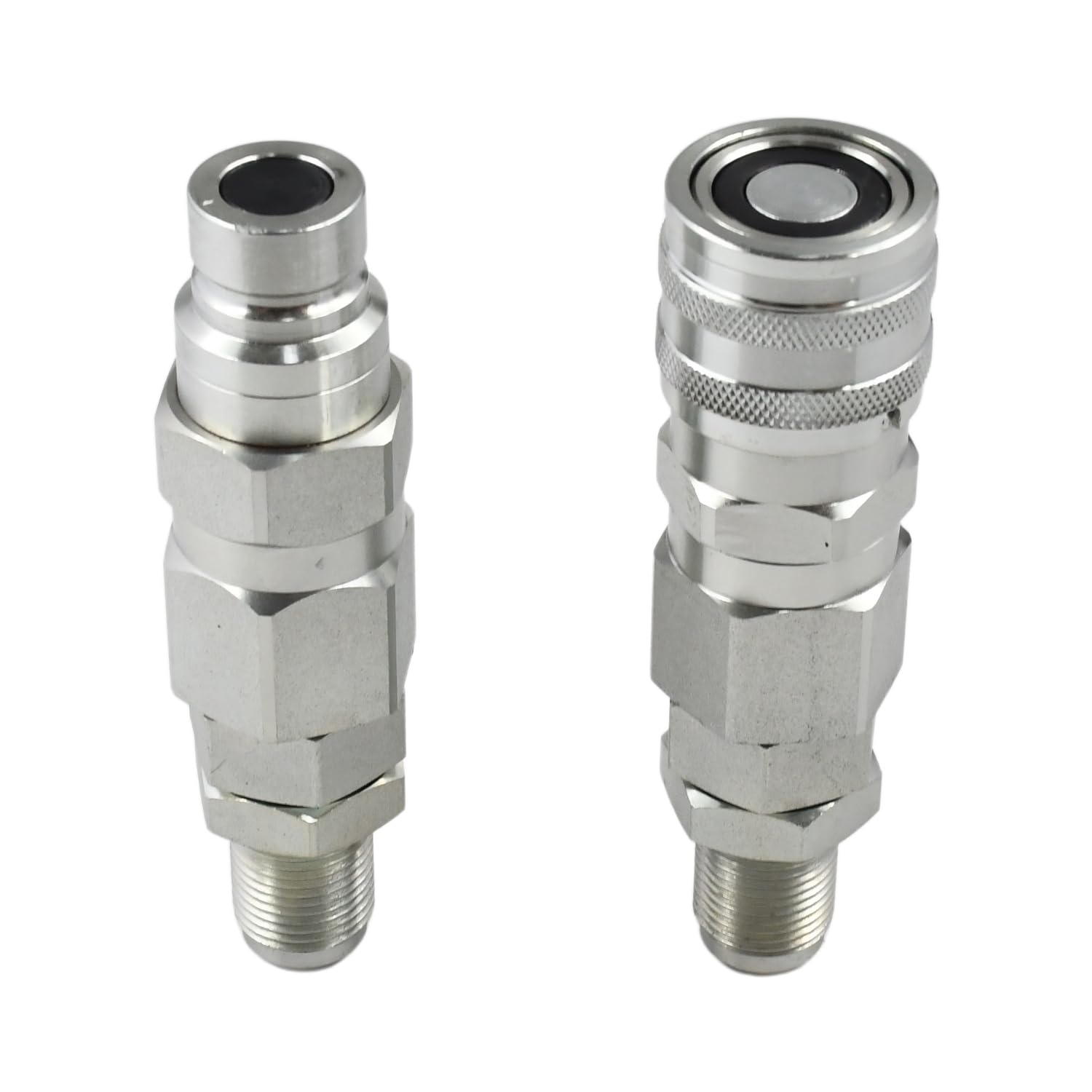 Juego de acopladores de conexión rápida FEM-501-10BMF FEM-502-10BMF compatible con Bobcat compatible con New Holland compatible con funda compatible con Gehl