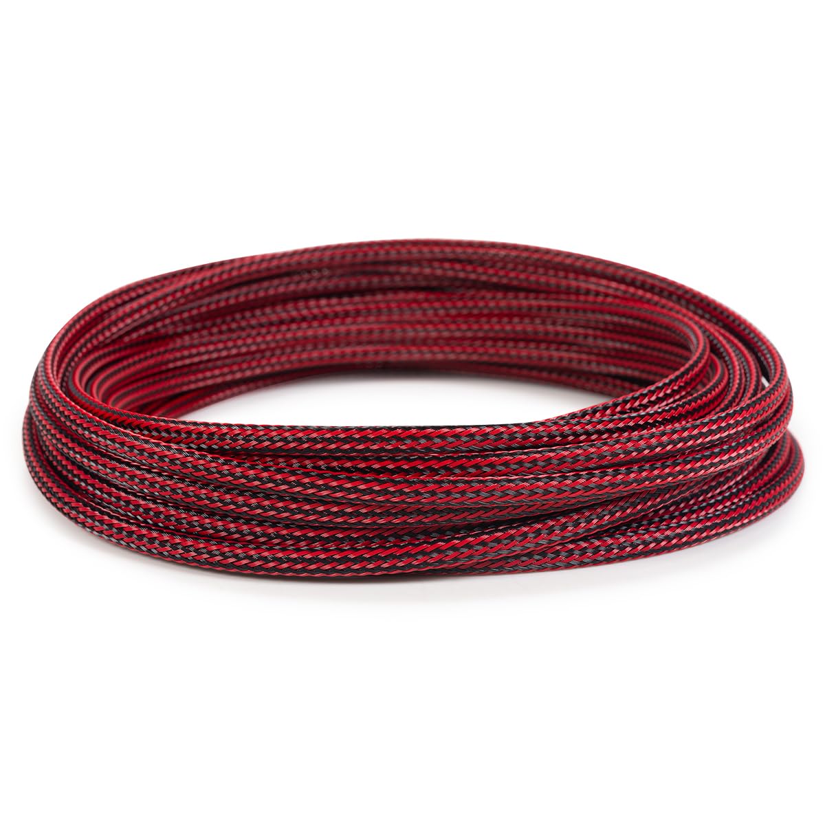 MDPC-X Classic Small Cable Sleeving, Red-Carbon, 25-Foot