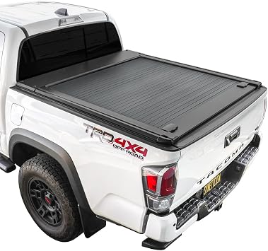 Syneticusa Retractable Tacoma Bed Cover 5ft Fits 2016-2026 | Aluminum Tonneau Cover with Dual Key Lock, Waterproof Low Profile, Easy Install for 2024 2025 Toyota Tacoma Truck Bed