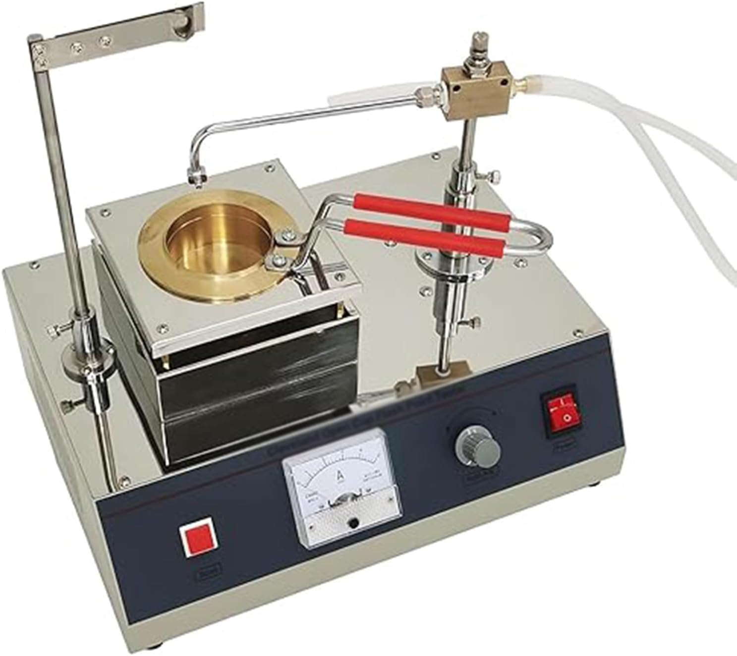 Probador automático de punto de inflamación para petróleo y asfalto, máquina de prueba de punto de encendido de temperatura ajustable, construcción de acero inoxidable