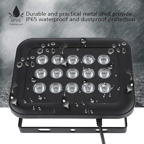 Miniatura 3 de Tangxi 20 ~ 492.1 ft/65.6 ~ 492.1ft IR infrarrojo 8 ~ 90 ° ajustable 15pcs luz infrarroja LED IP65 visión nocturna incorporada sensor de luz LED