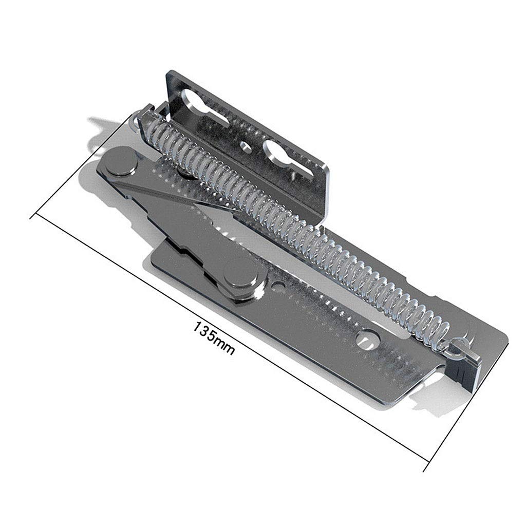 Bisagras con resorte de acero inoxidable de 80 grados-soporte de elevación de gabinete autoblocante de alta resistencia, 2 piezas/juego(Nickel)