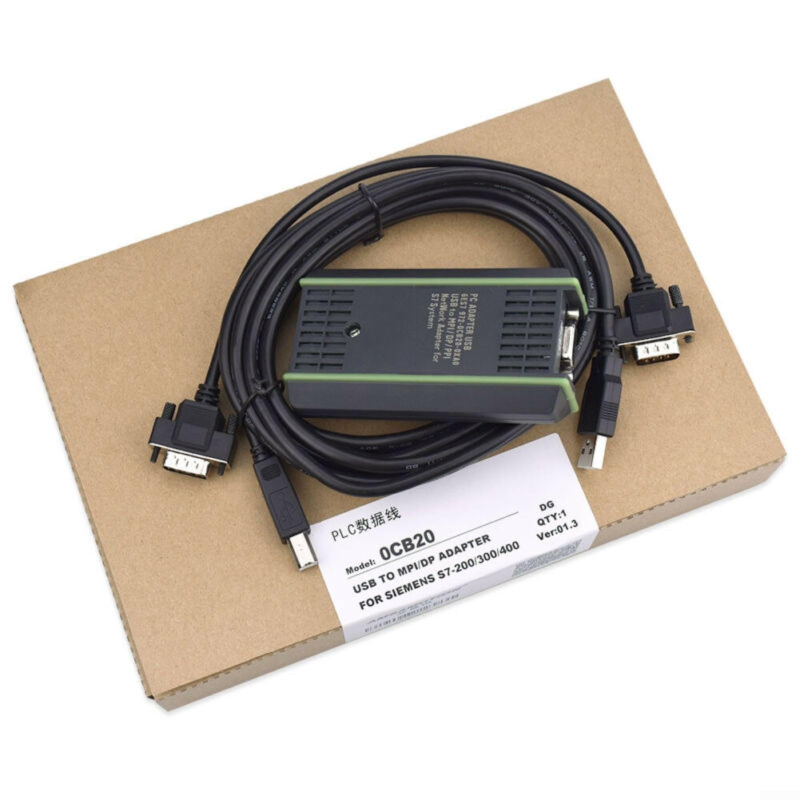 Cavo USB adattatore PC, per Siemens S7-200 S7-300 S7-400 PLC 6GK1571-0BA00-0AA0 MPI interfaccia PPI ignifuga, 3 metri